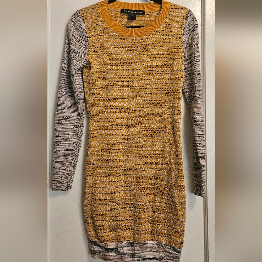 French Connection Bodycon Long Sleeve Dress